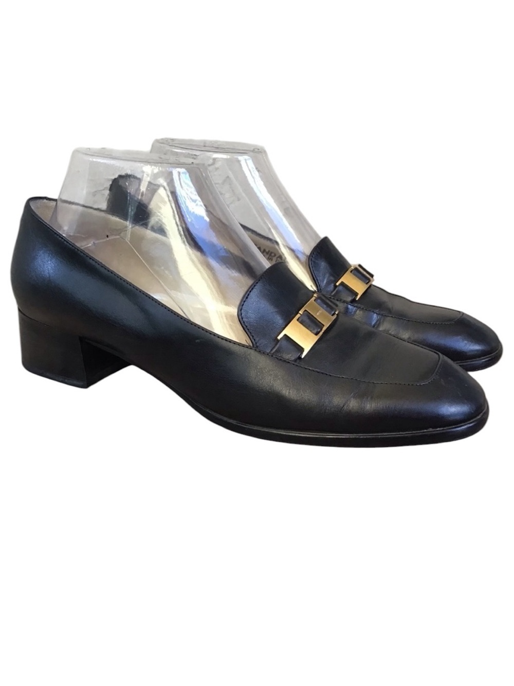 Vintage Bally of Switzerland Black Leather Style Flex Loafers